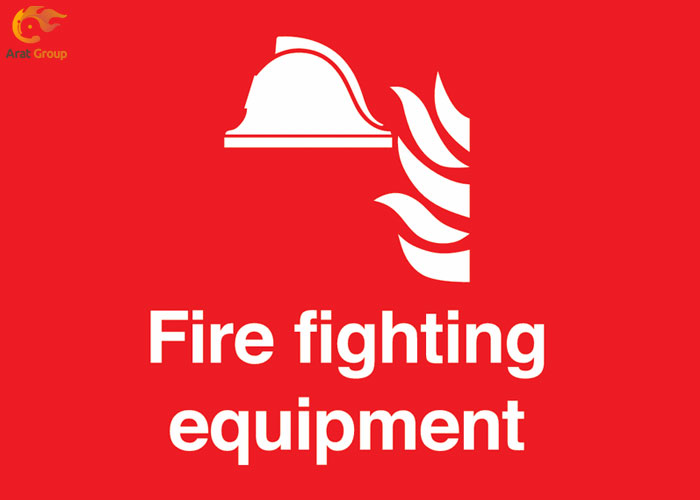 علائم راهنمای اعلام حریق : علائم تجهیزات آتش نشانی مانند خاموش کننده‌ها