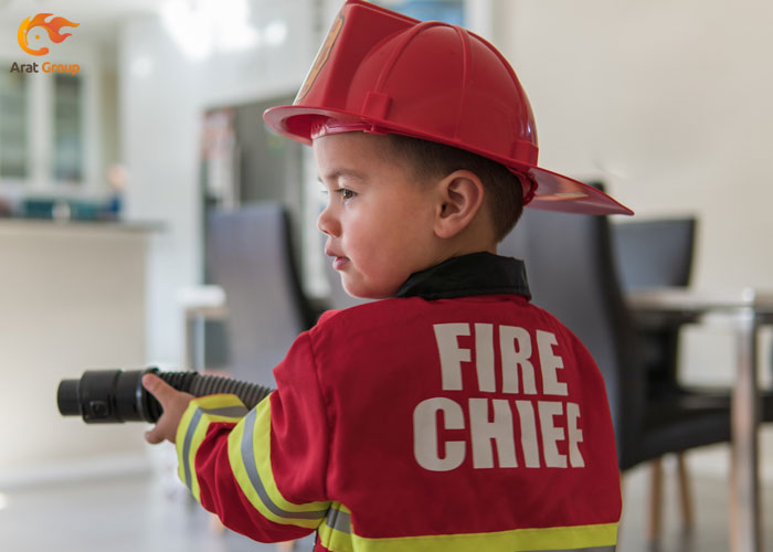 آموزش نکات ایمنی از آتش به کودکان