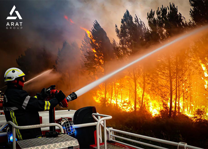 اطفا حریق در مناطق جنگلی و اهمیت نصب تانکر آب آتش نشانی