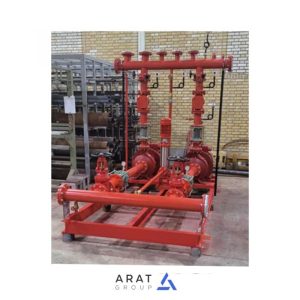 بوستر پمپ آتشنشانی سه خط با الکتروپمپ های END SUCTION مدل 315-80