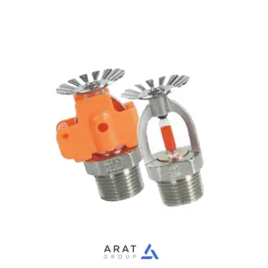 اسپرینکلر واکنش سریع شصت و هشت درجه سانتیگراد سایز یک دوم اینچ پایین زن کروم کاری شده مدل IS-237F برند IRANSHIR