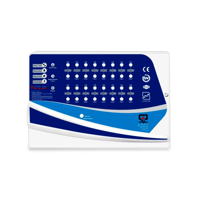 کنترل پنل اعلام حریق متعارف Sayan با طراحی فلزی، مدار شارژ هوشمند و قابلیت پشتیبانی از چند زون، گزینه‌ای مناسب برای پروژه‌های ساختمانی و صنعتی است.