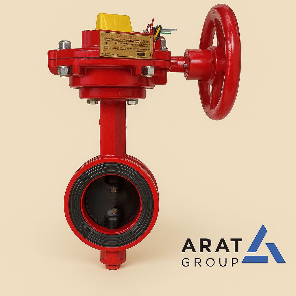 شير پروانه اي 4 اينچ ANI VALVE داراي تاييديه UL