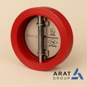شير يكطرفه DOUBLE DOOR سايز 4 اينچ GALA 300 PSI-UL FM