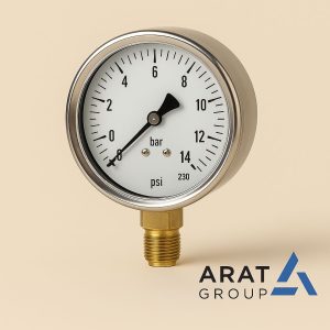 گیج فشار آتش‌نشانی ۲۰ بار صفحه ۲۰ سانتی‌متر ASHCROFT