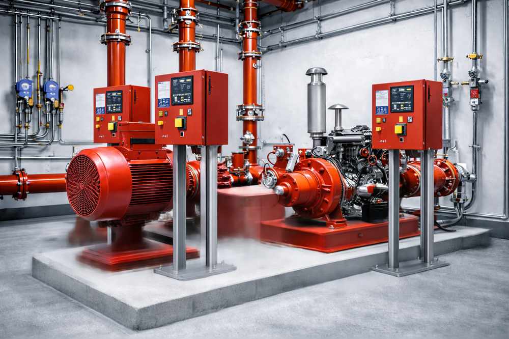 بوستر پمپ اسپرینکلر ترکیبی (الکتریکی + دیزلی)