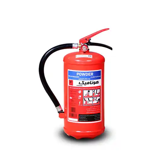 کپسول آتش نشانی پودر و گاز 4 کیلویی هونامیک