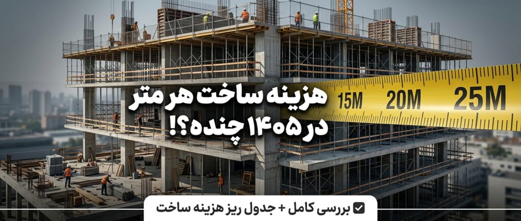  هزینه ساخت ساختمان در سال ۱۴۰۵