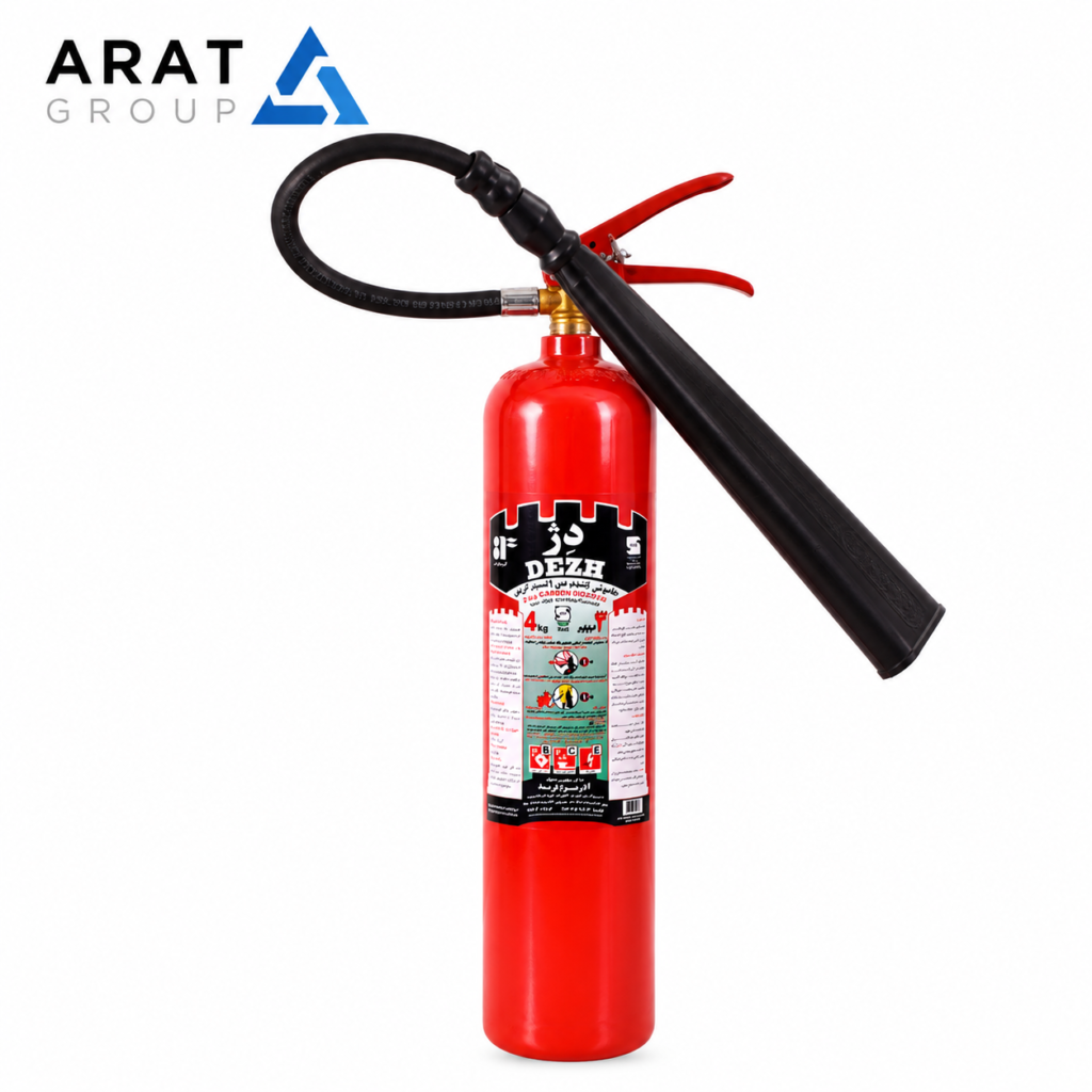 کپسول آتش نشانی 4 کیلوگرمی CO2 دژ